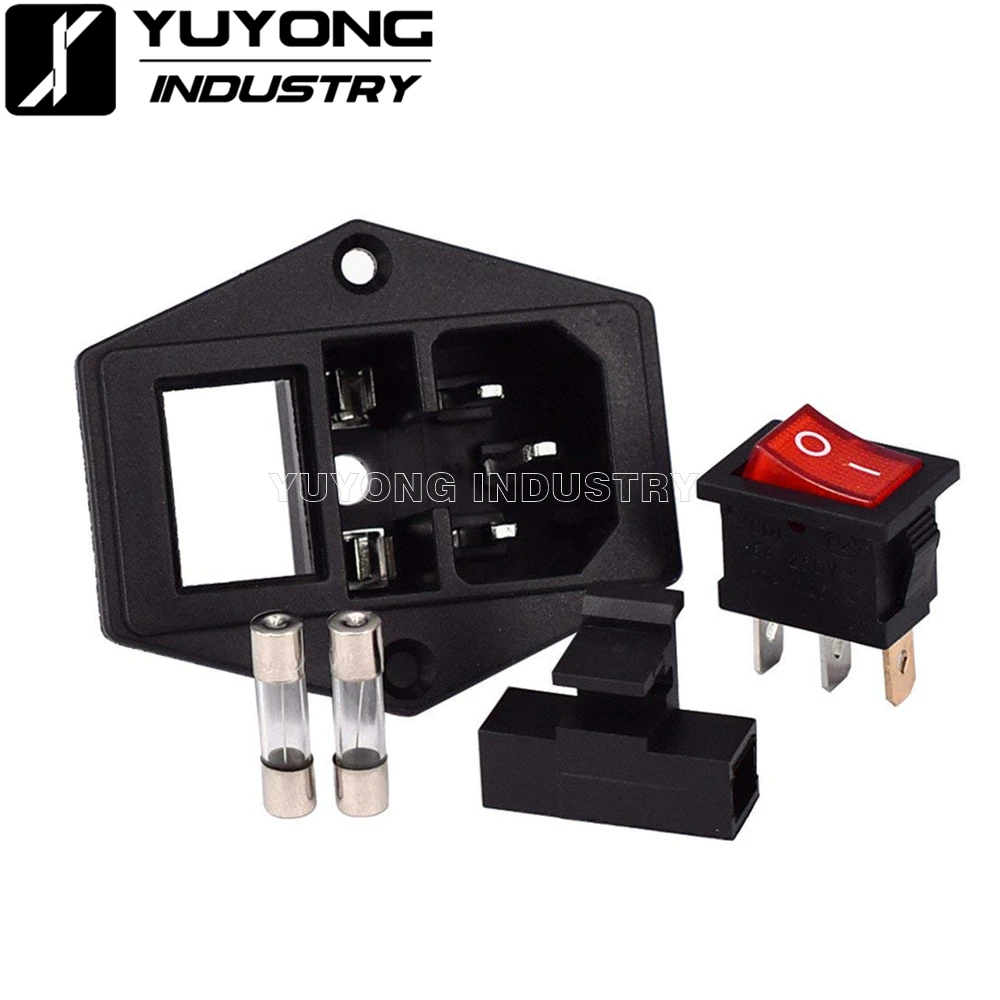 

IEC Power Socket with Fuse Holder AC 250V 10A