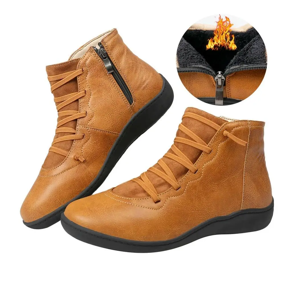 Женские ботинки кожаные ботильоны с боковой молнией женская обувь удобные