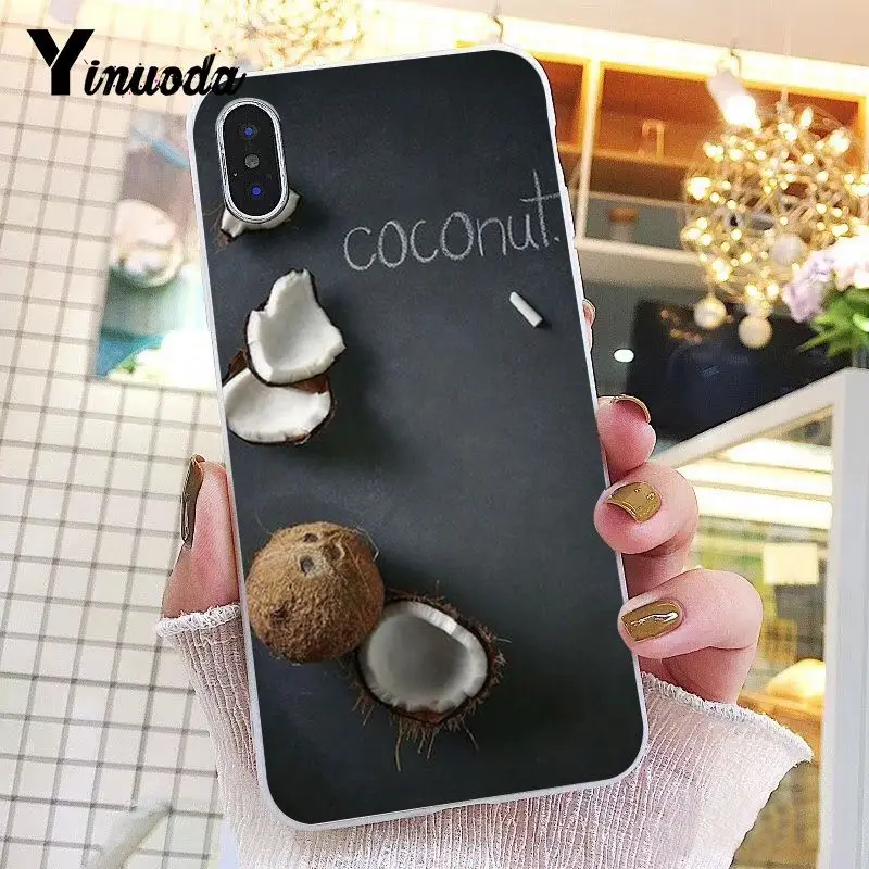 Yinuoda летний крутой кокосовый Новый чехол для телефона Fundas iPhone 8 7 6 6S X XS MAX 5 5S SE XR 11 Pro