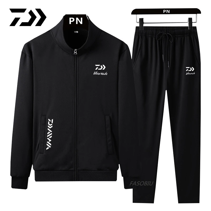 

Демисезонный новый мужской комплект Daiwa для рыбалки на открытом воздухе ветрозащитные рыболовные куртки с длинным рукавом Спортивные похо...