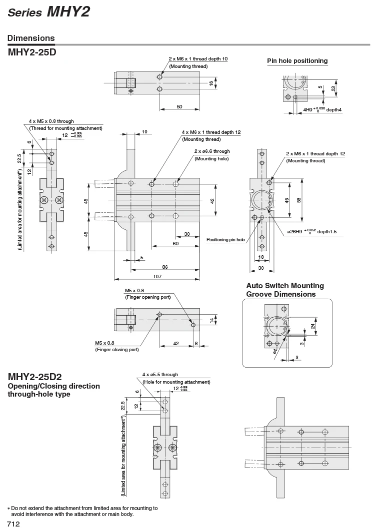 Угловой Воздушный Захват MHC2-10D 16D 20D 25D 180 ° угловой Воздушный Захват Cam style MHY2-10D 16D 20D 25D caluminium clamp