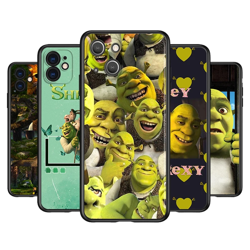 

Cartoon Shrek Movie Silicone Cover For Apple IPhone 13 12 Mini 11 Pro XS MAX XR X 8 7 6S 6 Plus 5S SE Phone Case