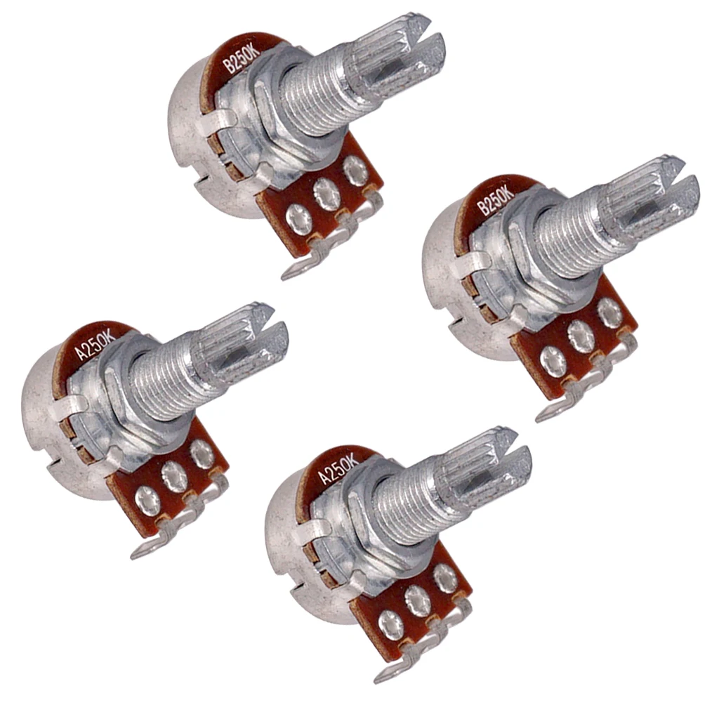 

4 Pieces A250K B250K Mini Control Pot Potentiometers for Controls