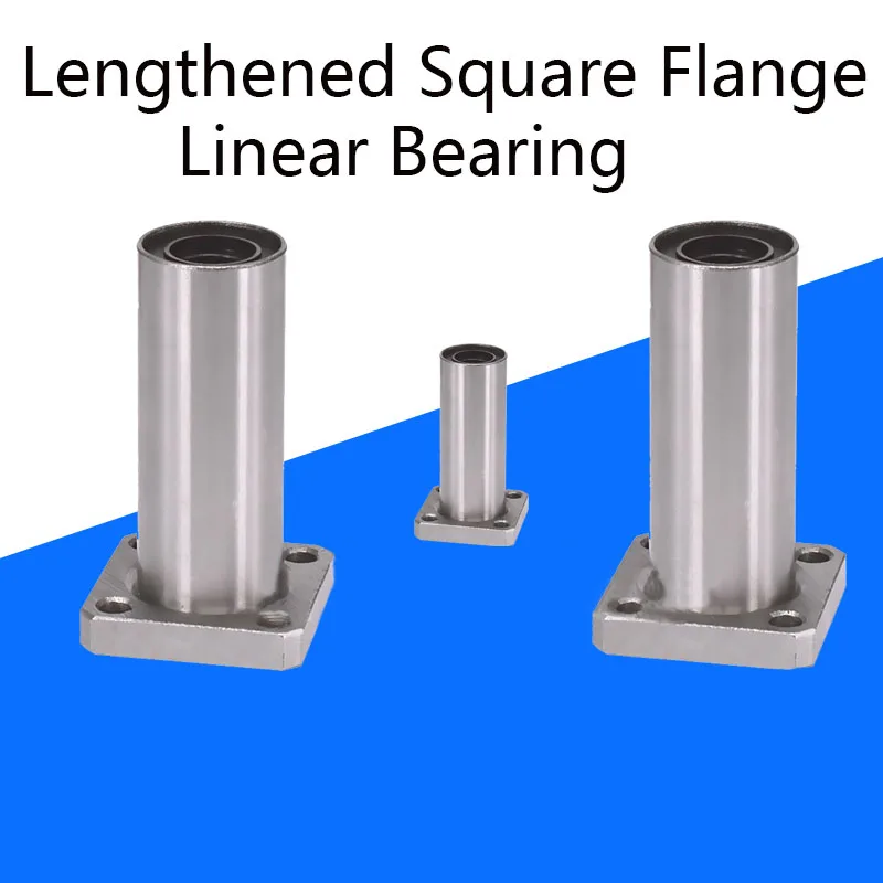 1/2/5/10 шт. удлиненный квадратный фланговый Линейный шарикоподшипник LMK6LUU LMK8LUU LMK10LUU