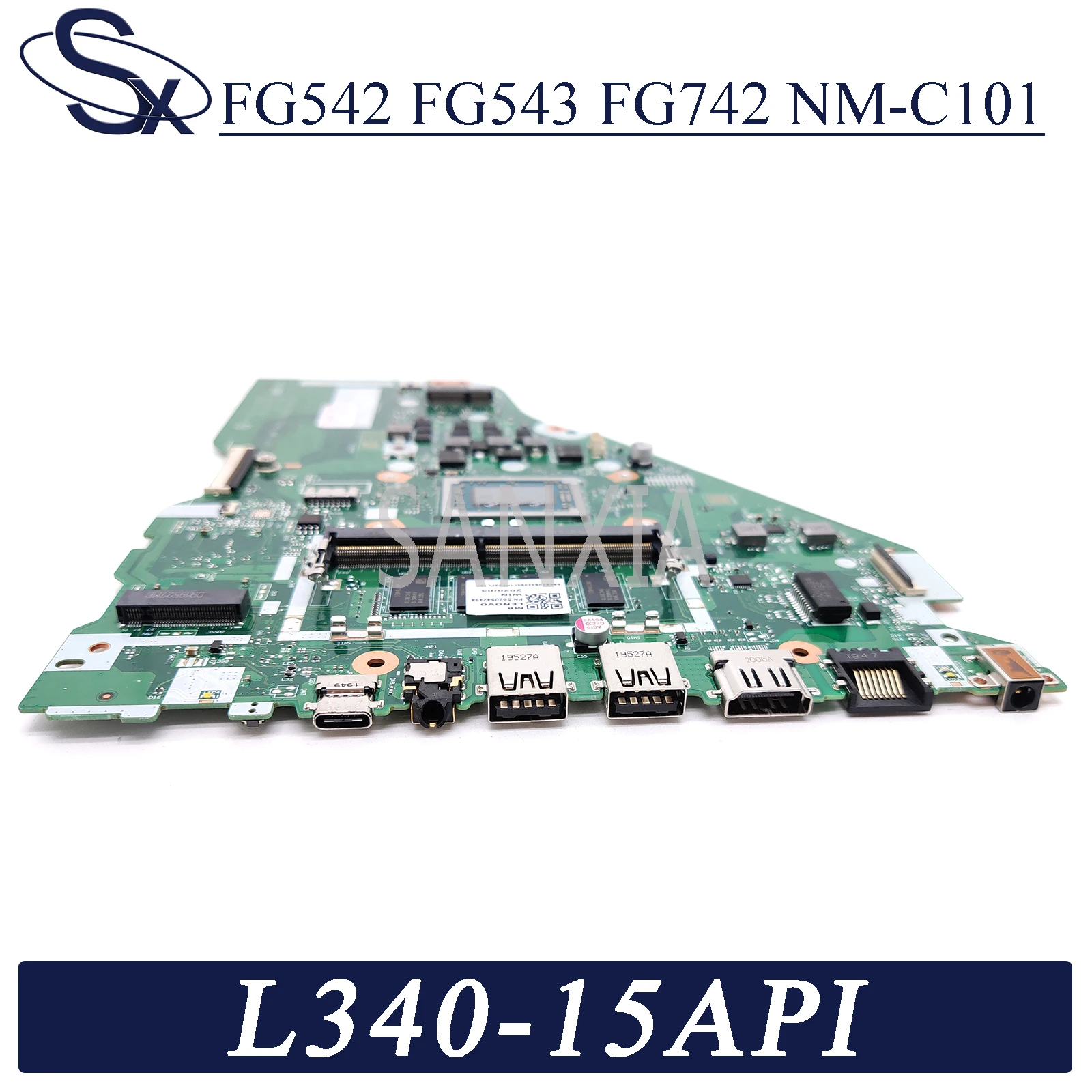 Günstig KEFU NM-C101 Laptop Motherboard Für Lenovo Ideapad L340-15API Original Mainboard 4GB-RAM Ryzen 7 3700U (R7-3700U) CPU