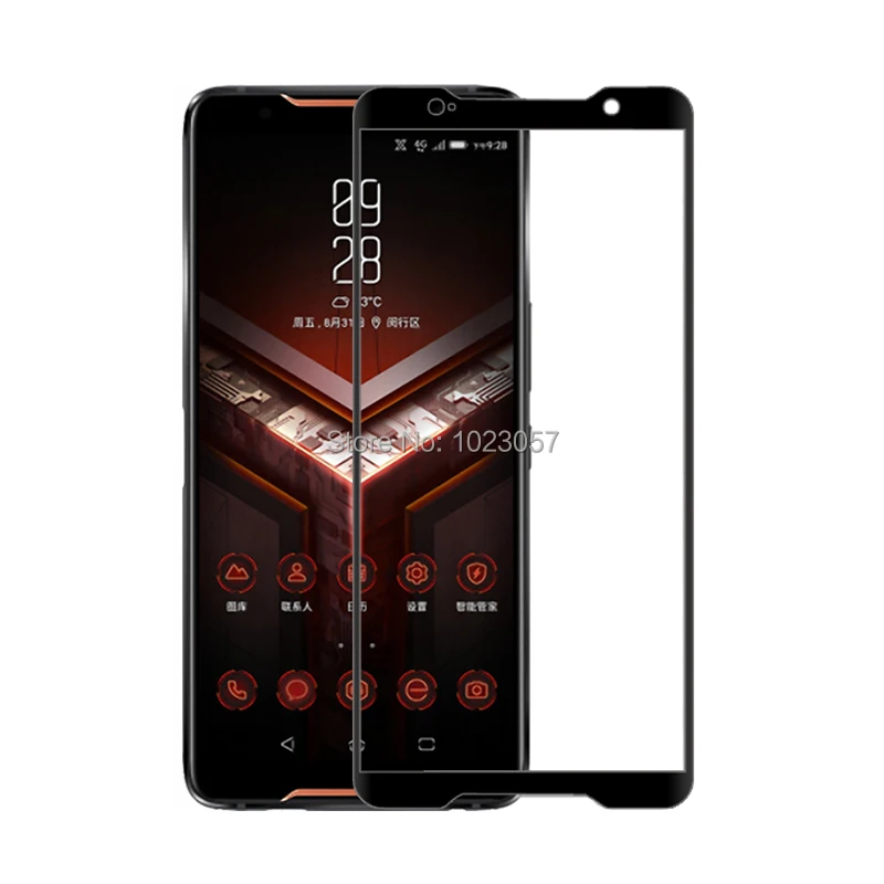 Для Asus ROG Phone 5 I005DA I005DB ZS673KS черный мягкий ТПУ с полным закаленным стеклом для ASUS - Фото №1