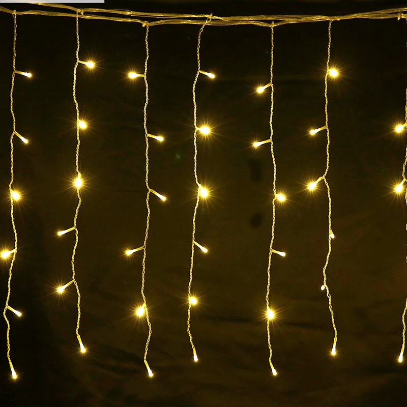 DCOO, 4*0,6 м, занавески, сосулька, гирлянды, 96Led, 8 режимов, свисают, водонепроницаемые, Рождественские огни, наружное украшение, вечерние, для сада, сцены