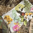 6 шт.партия растения Цветок серии декоративные наклейки Скрапбукинг палка лейбл дневник альбом винтажная наклейка с изображением растений