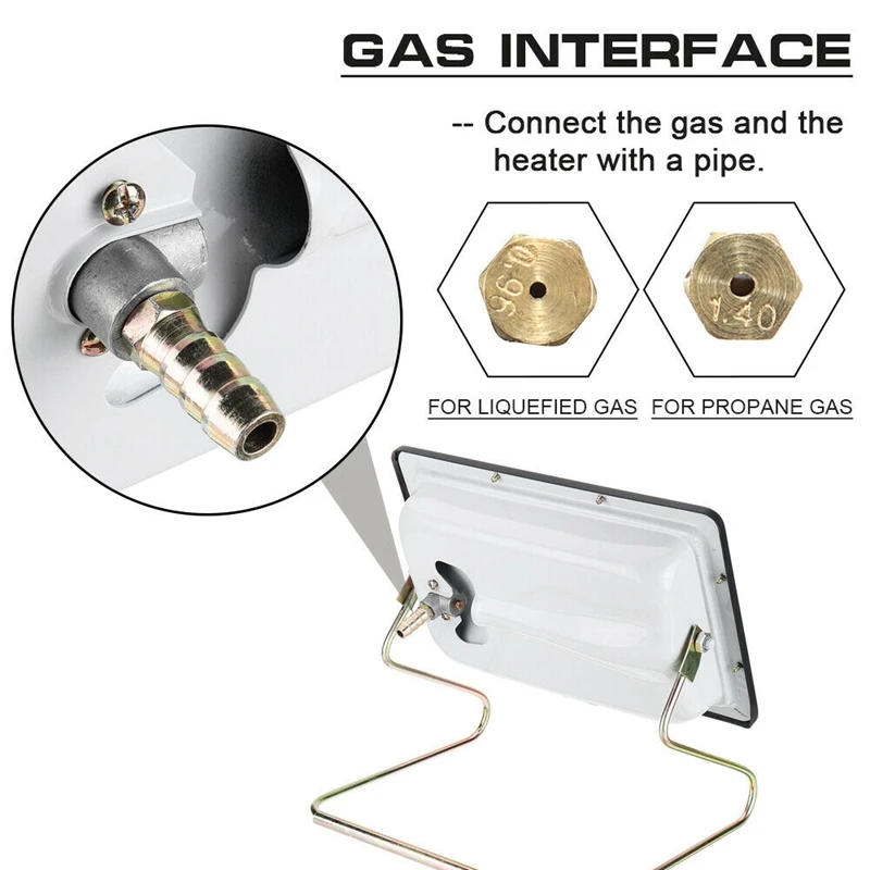 

HOT-Portable Floor Stand Propane Gas Space Warmer Heater Camping Fishing Hiking