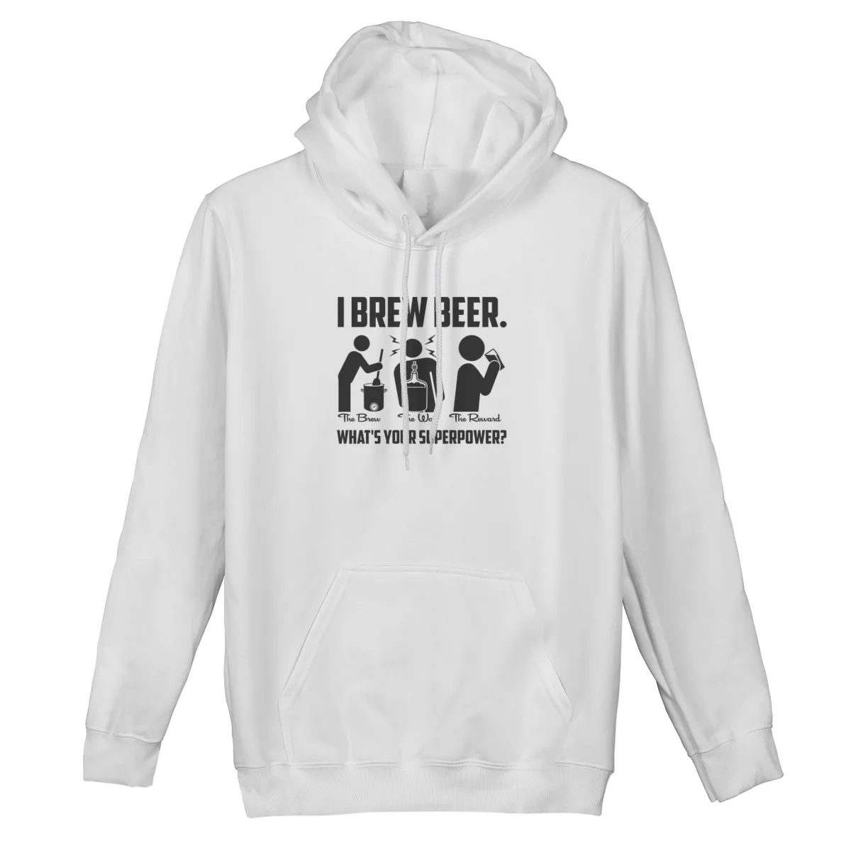 

Men's Hoodie I Brew Beer What's Your SuperpowerCouples Matching Kawaii Oversized Top quality Hood Sweatshirt 38559