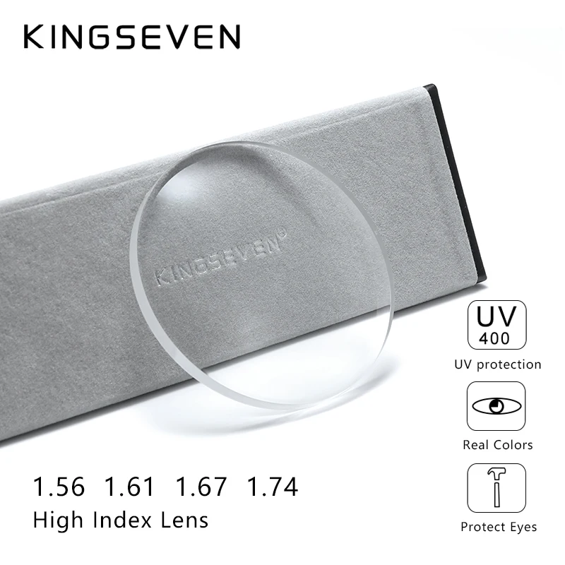 

KINGSEVEN Prescription Series 1.56 1.61 1.67 1.74 CR-39 Resin Aspheric Glasses Lenses Myopia Hyperopia Presbyopia Optical Lens