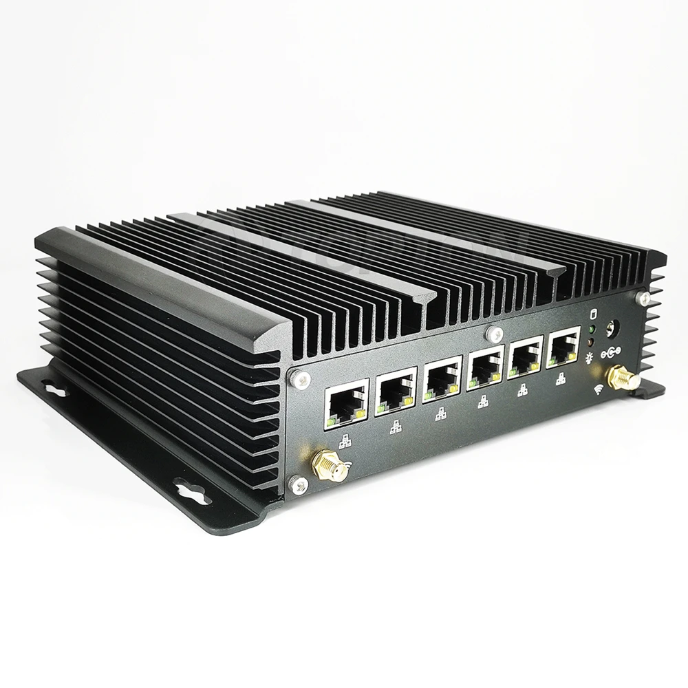 Topton безвентиляторный мини ПК Intel Core i5-7267U Celeron 3865U брандмауэр Pfsense роутер 4 * USB3.0 2 RS232