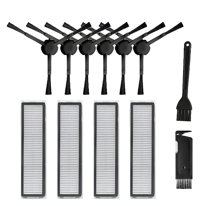 

12PCS Set For Dreame L10 Pro Robotic Vacuum Cleaner Parts Kits Accessories Side Brush Filters Cleaning Brush