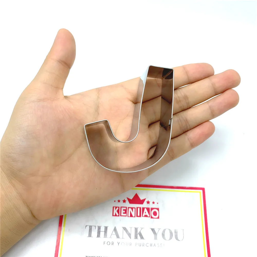 Нож для печенья KENIAO Letter J из алфавита дня рождения 5 2x6 7 см нож