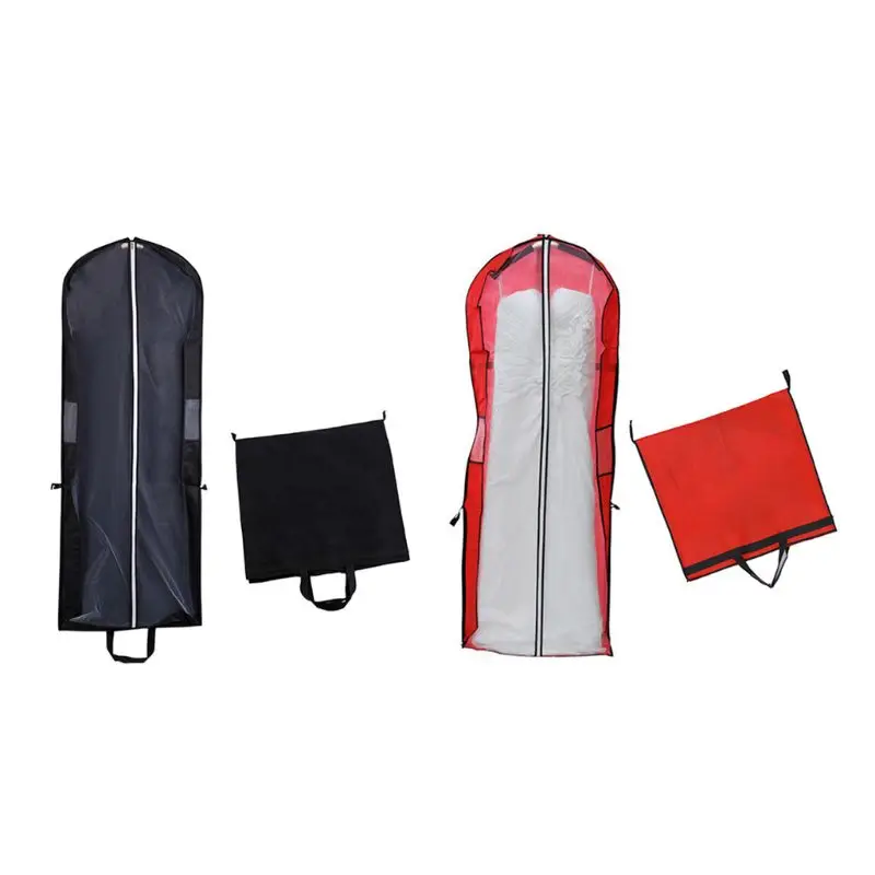 150x60 см Нетканая ткань свадебное платье пылезащитный чехол на молнии для невесты