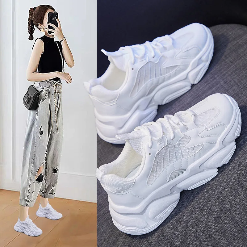 

Ins breathable torre shoes the new summer 2021 han edition increased student skips woman shoes 168-2