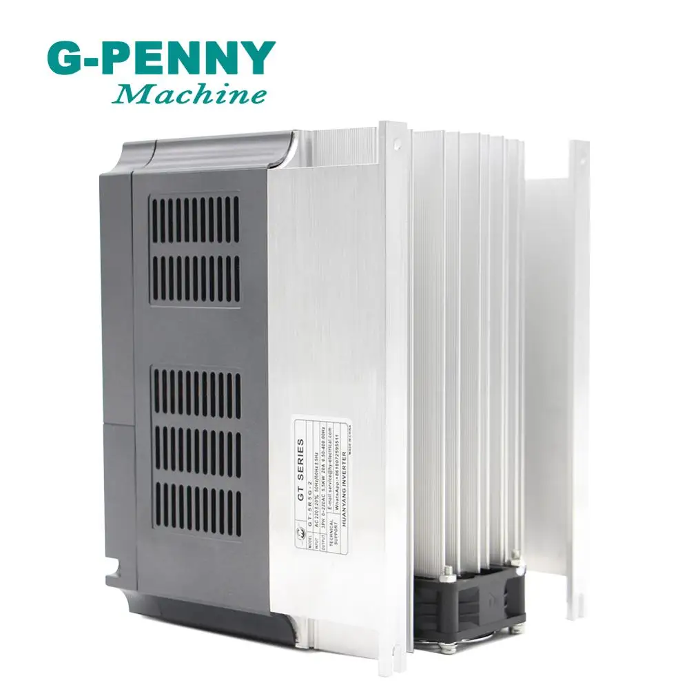 

220v 5.5kw VFD Variable Frequency Drive VFD Inverter 3HP Input 3HP Output CNC spindle motor Driver spindle motor speed control