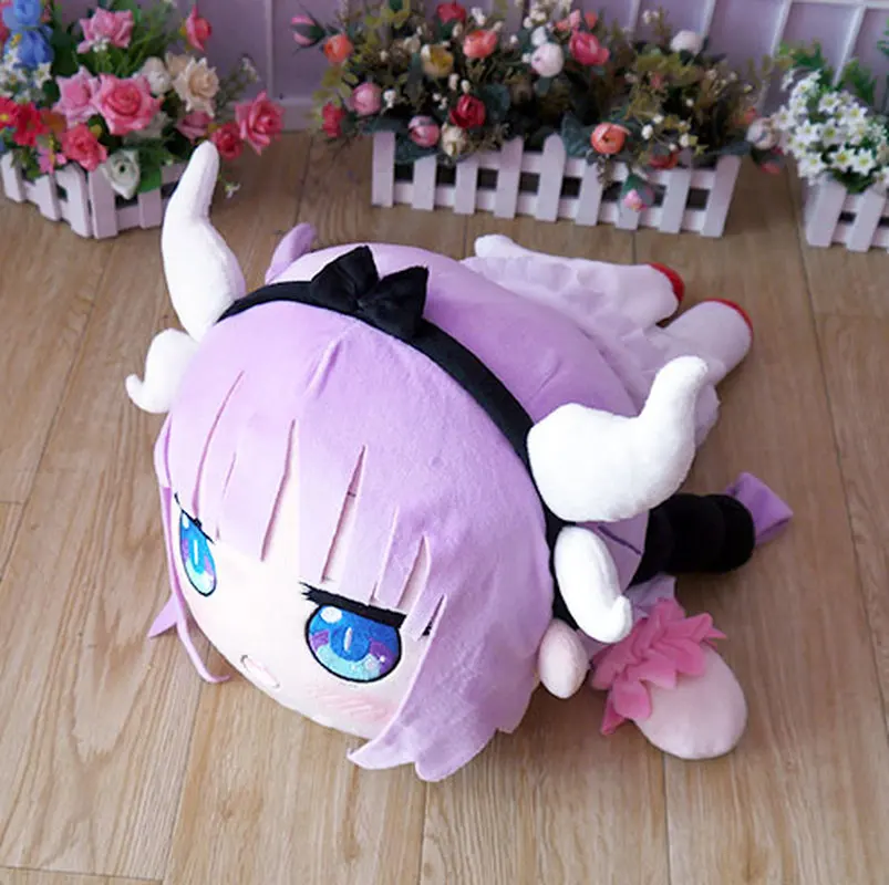 Anime Kobayashi Plush Doll Kobayashi-san Chi no Maid Dragon Kanna Kamui Model Toy for Pillow Cushion Big size 52cm | Игрушки и хобби