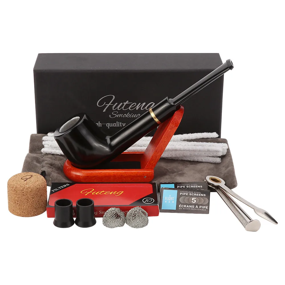 

Smoking Pipe Straight Stem Type Handmade Tobacco Pipes With Complete Smoking Accessories Good Gifts For Father
