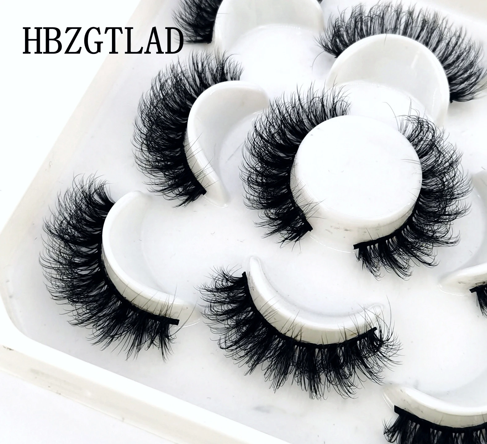 New 5 pairs Natural Long false eyelashes Bulk fake lashes makeup kit 3D Mink Lashes extension Reusable mink maquiagem |