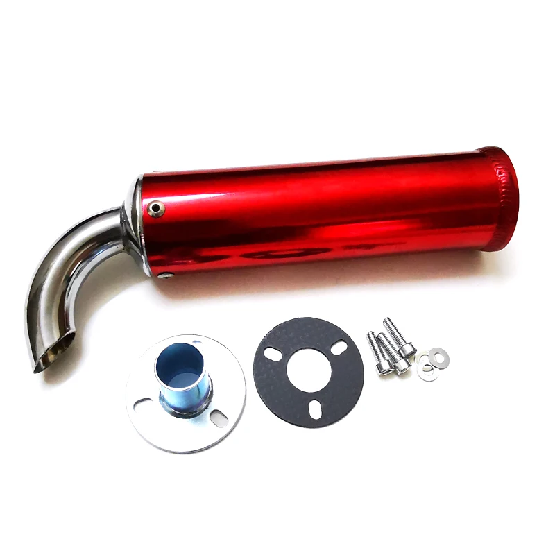 

Универсальный металлический 60X200 мм гоночный глушитель бесшумный глушитель 2-тактная выхлопная труба мотоцикла
