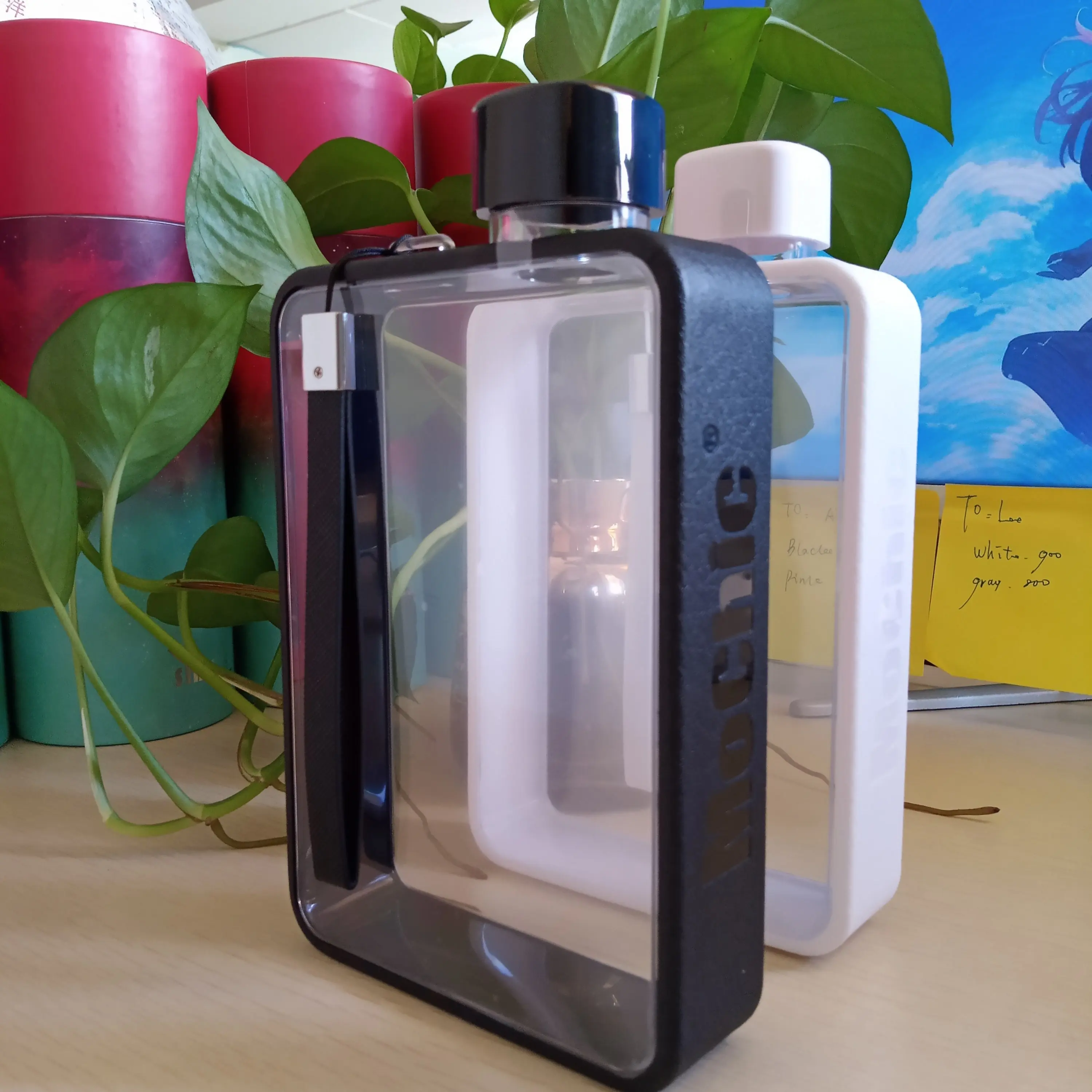 Индивидуальный Логотип прозрачная бутылка для воды чашка путешествий женская