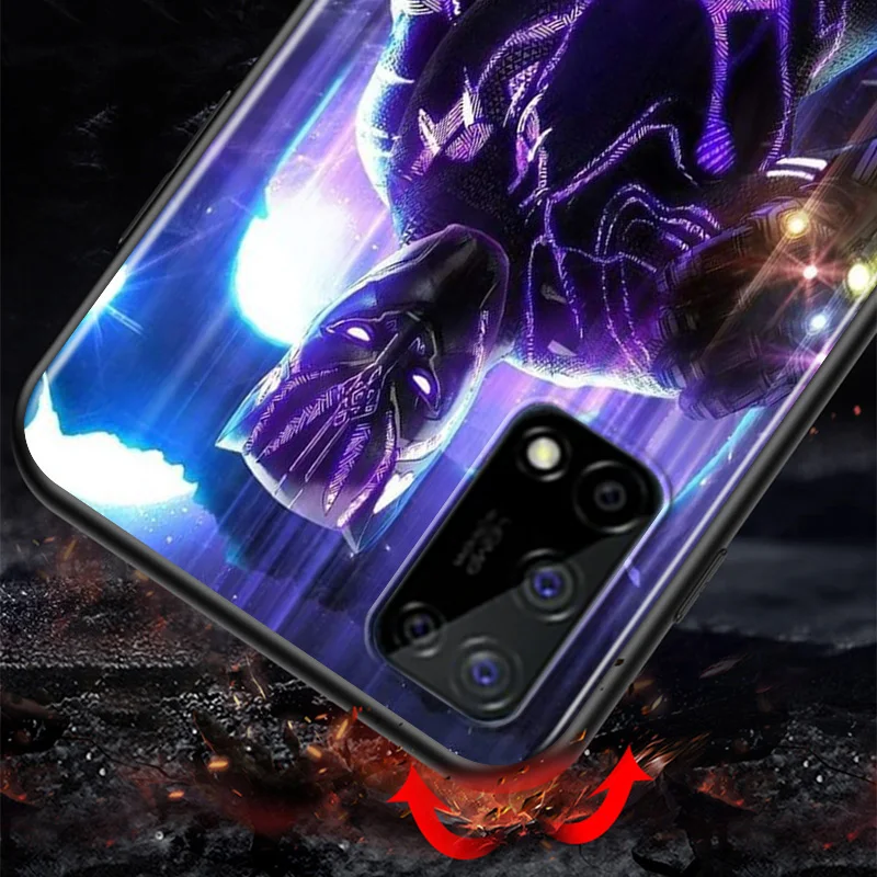 

Marvel Super Hero Avengers Black Panther For Huawei Honor V9 Play 3E 8S 8C 8X MAX 8A Prime 8 7S 7A Pro 7C Soft Black Phone Case