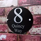 Акриловый стеклянный эффект, знак на дом цифр, уличная табличка цифр