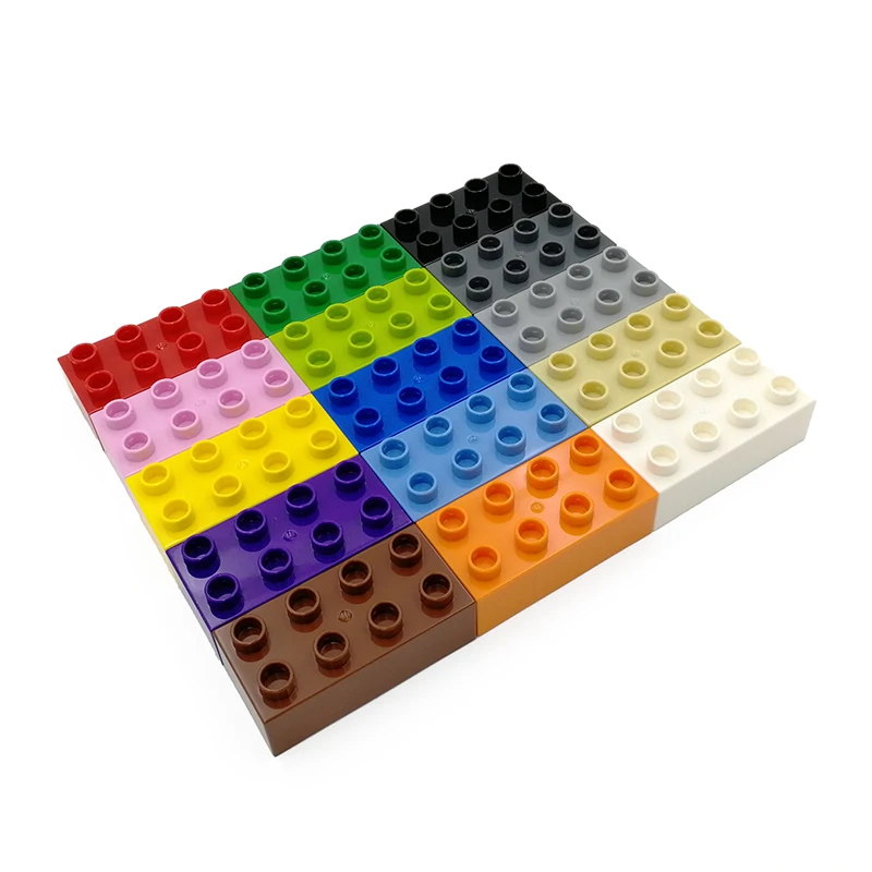 Moc креативные большие строительные блоки кирпичи 2x4 3011 наборы крупных частиц