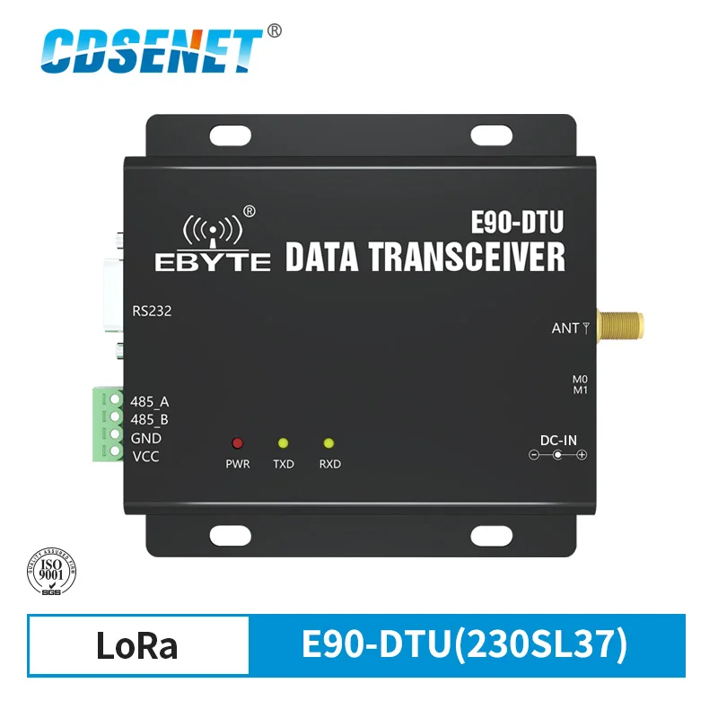 

SX1262 SX1268 E90-DTU(230SL37) LoRa модуль 230 МГц 37dBm RSSI реле сети Modbus LBT RS232 RS485 радио Беспроводной трансивер