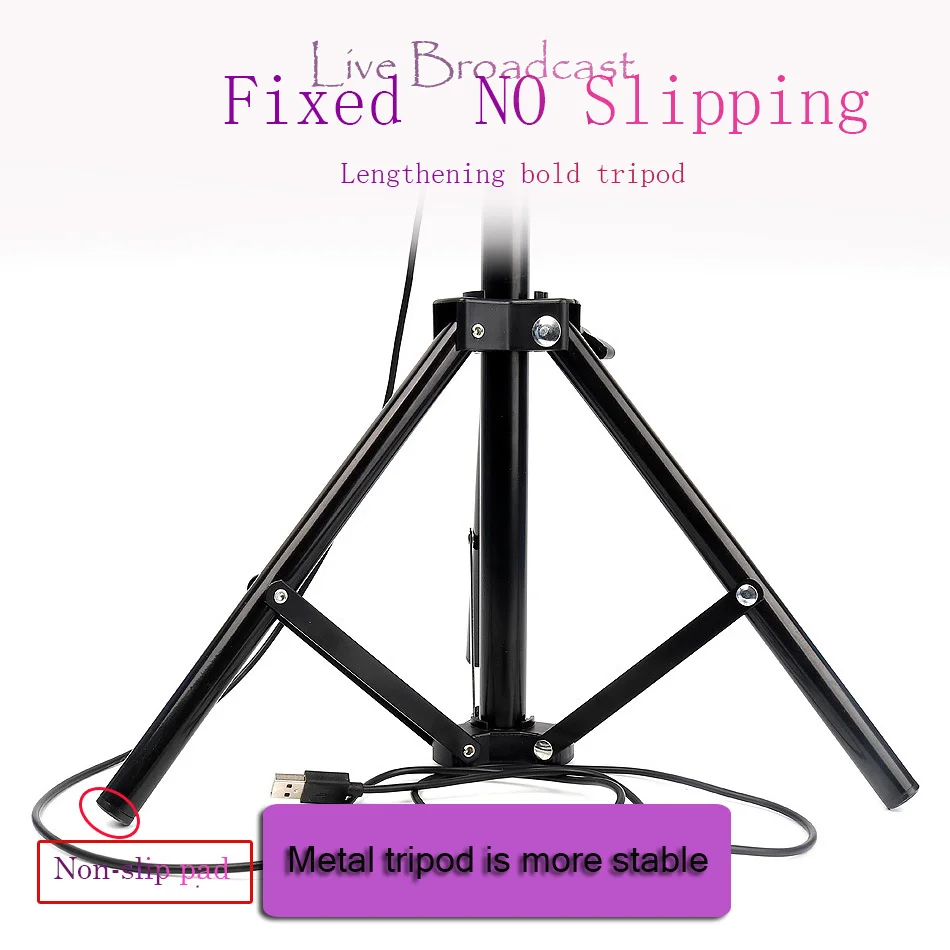 Приглушаемый кольцевой светильник 10 дюймов для видеозаписи на YouTube селфи