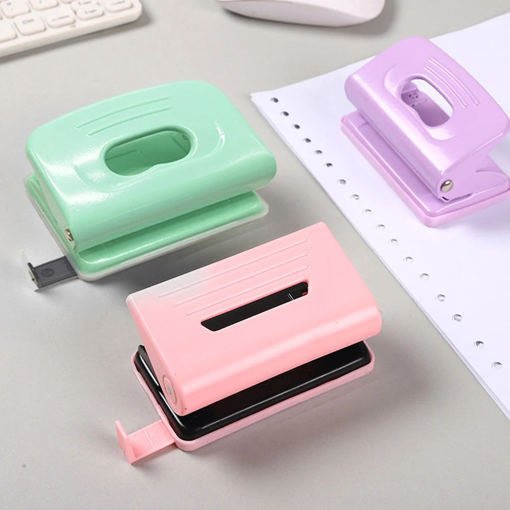 

Manual DIY Portable Labour Saving Stationery Paper Durable Loose Leaf Hole Puncher Office School Handmade Student 2-hole Binding