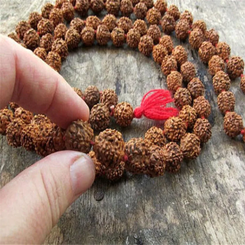 

Fashion Rudraksha Knot Necklace 108 Buddha Beads Bracelet Chic Blessing Practice All Saints' Day Bless Chakra Christmas Yoga