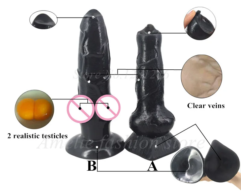 Фаллоимитатор FAAK с большой собакой волком животным пенисом густой вагиной