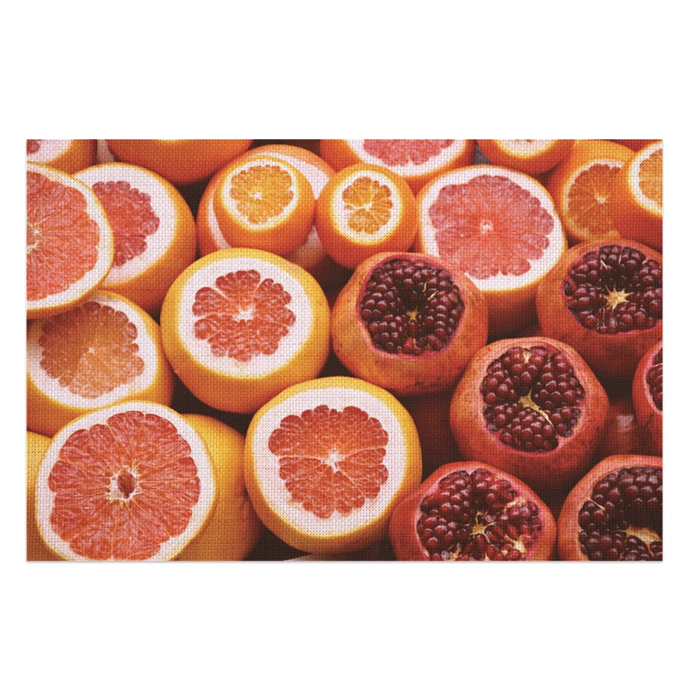 

painting Heat-Resistant Placemats Stain Resistant Anti-Skid Washable PVC/Polyeste Table Mats Woven Vinyl Placemats, Set of 4 PCS