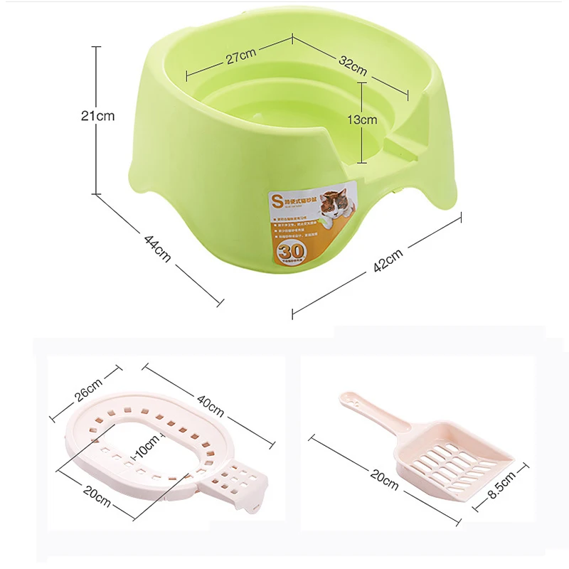 Полузакрытый Туалет Smartpet для кошек песочный бокс тренировок с лопаткой защита от