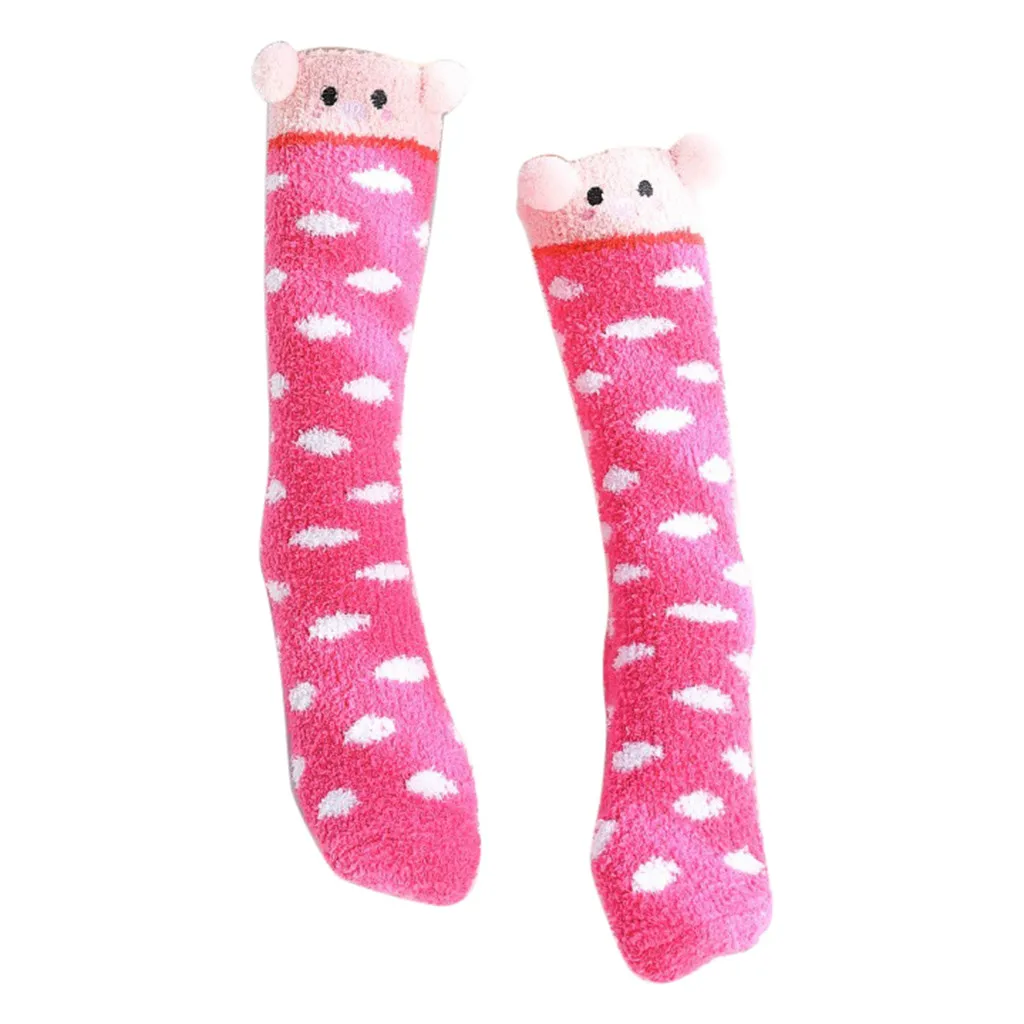 SAGACE/15 цветов зимние тянущиеся бархатные длинные носки с вышитыми героями