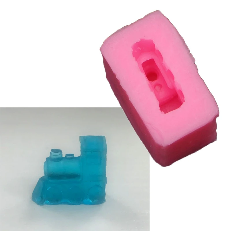 

Handmade 3D Mini Train Resin Casting Silicone Mold Cute Locomotive Molds Silicone Mold Epoxy Resin Molds Craft Tools W0YA