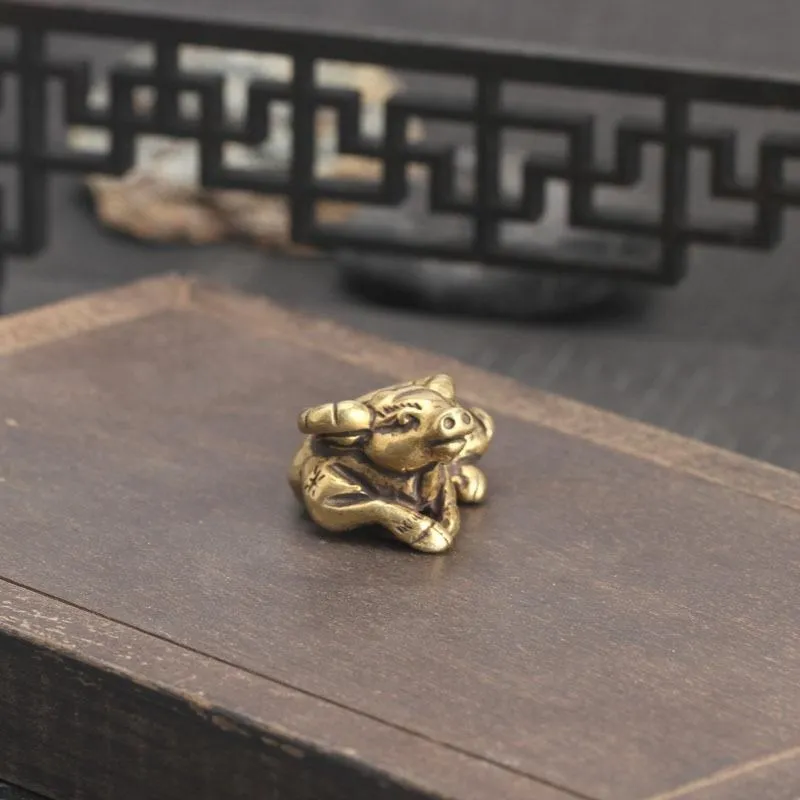 Collectible Brass Lucky Buffalo Feng Shui Protection Figurine Interior Decor | Дом и сад