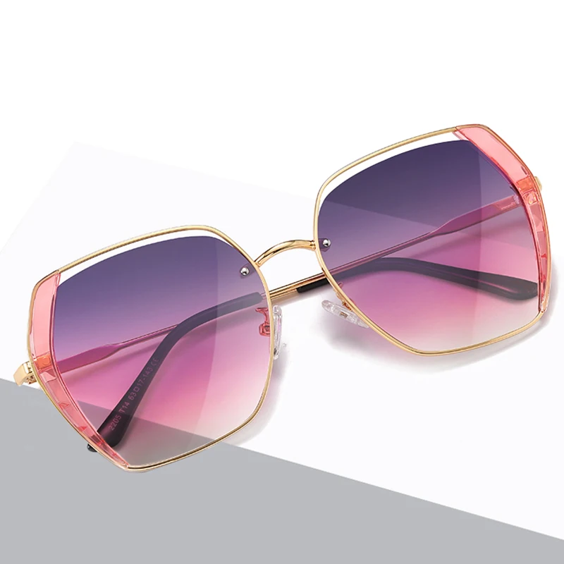 

Поляризованные солнцезащитные очки для женщин Мода Большой рамки солнцезащитные очки с линзами для вождения, женская обувь для отдыха на о...