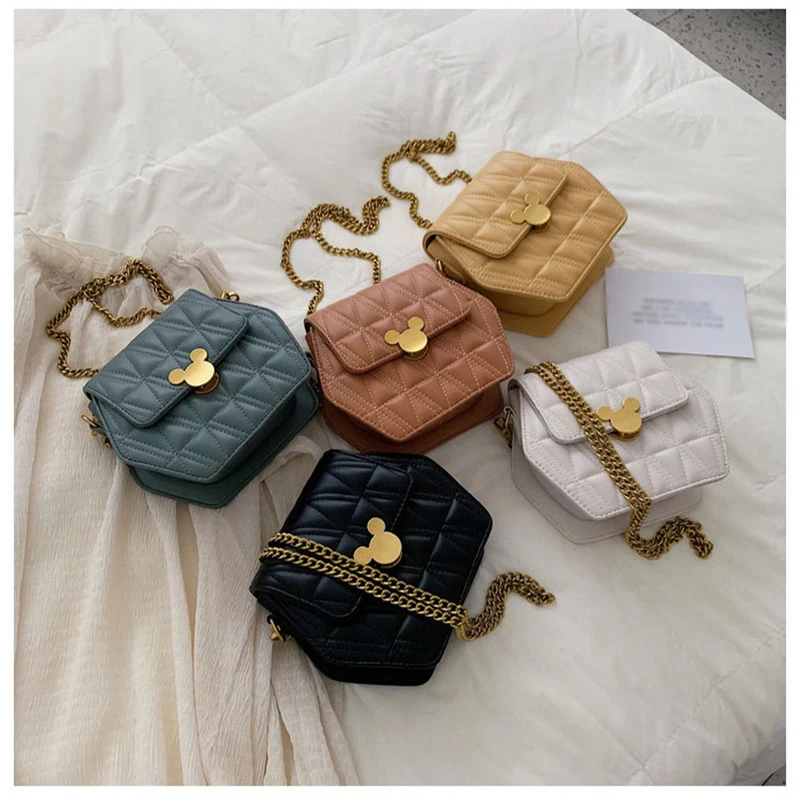 2019 новинка Disney Mickey Messenger сумка повседневная женская клатч PU материал пакет DS