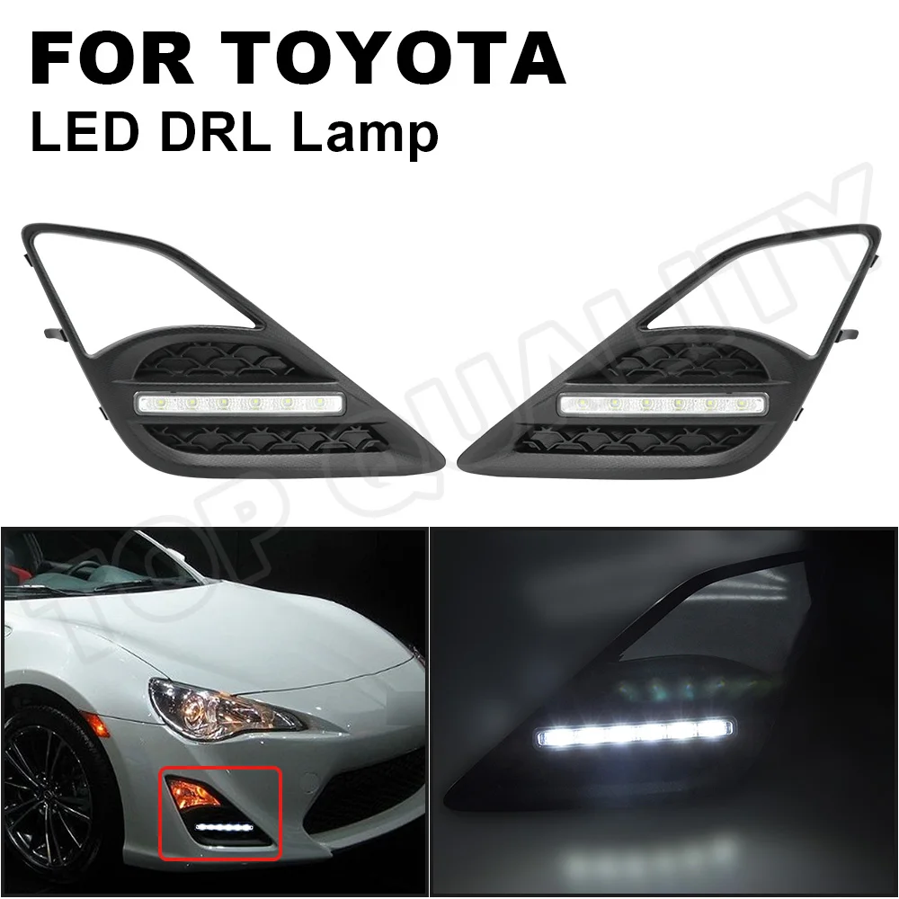 2 шт. светодиодный вождения DRL дневные ходовые огни светильник для 2013 2014 2015 2016 Toyota