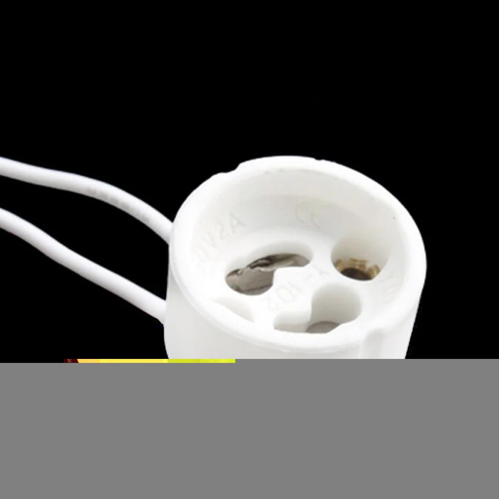

1Pcs GU10 Socket Holder Ceramic LED Halogen Lamp Bulb Holder Light Base V4M4 Socket J9X9