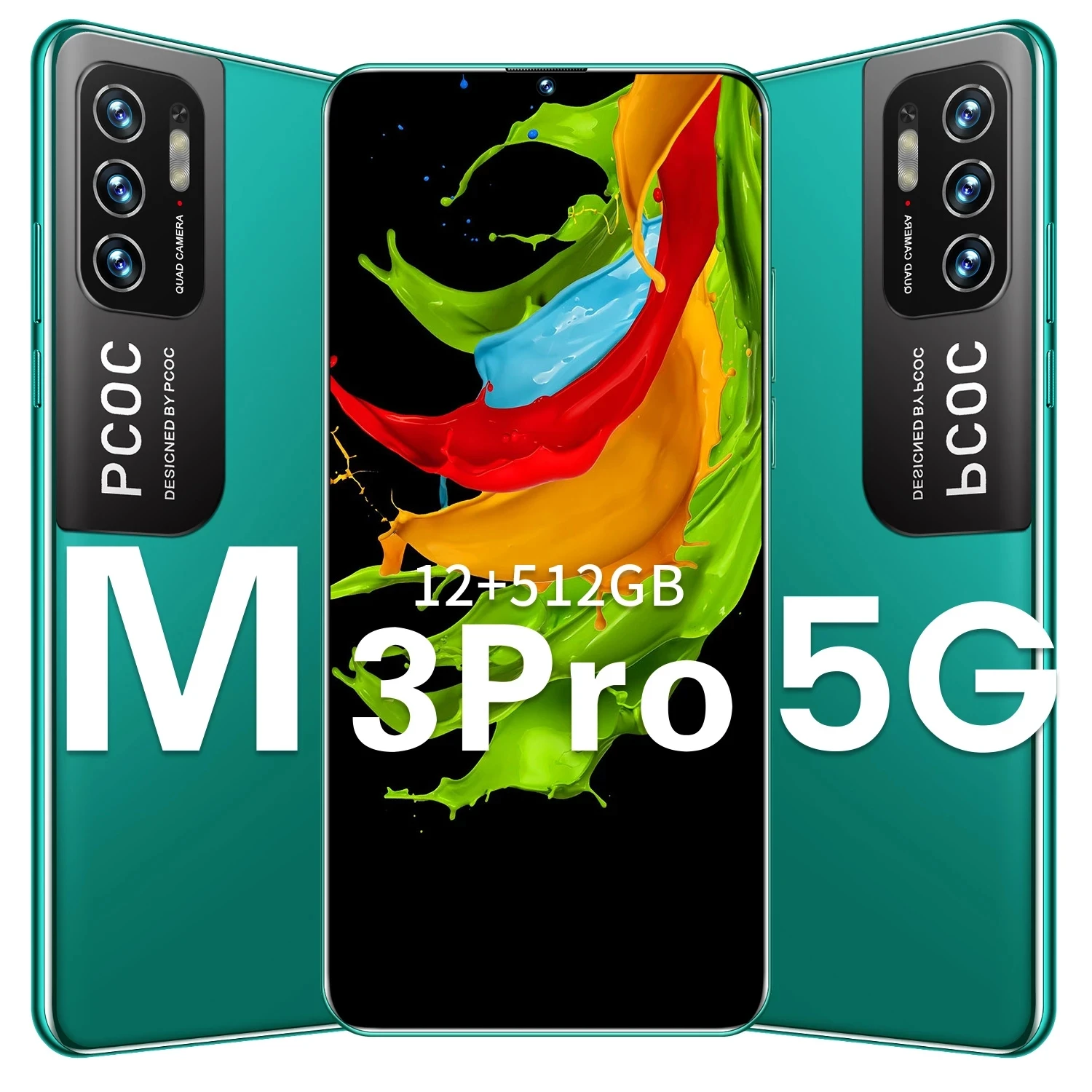 

M3 Pro Smartphone, Global Version, 5G, 256GB 8GB, 6.72 Inch Full Screen, Eight Core, 6800mAh, 4G LTE Network