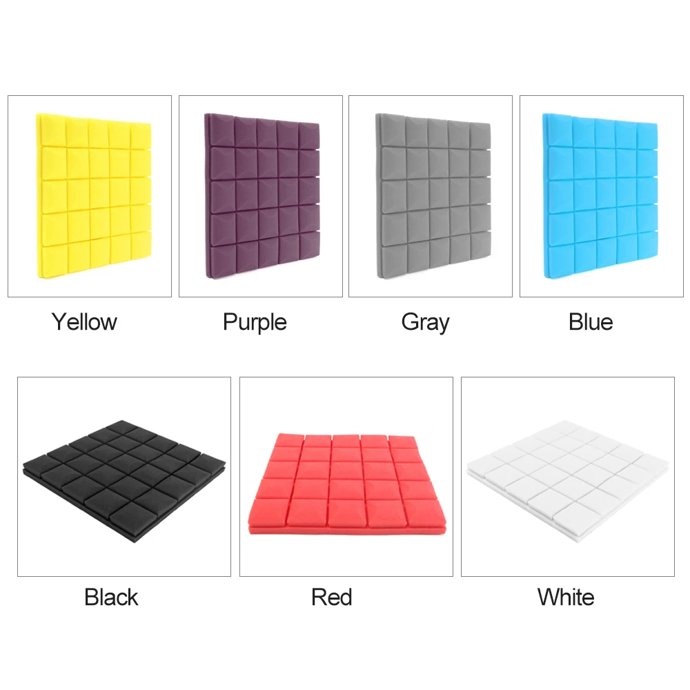 

Acoustic Foam Panel Soundproof Foam Wedge Studio KTV Wall Echoes Absorption