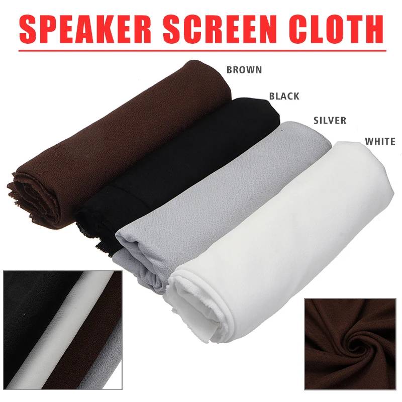 

4 Colors 1.6*0.5m Speaker Grill Cloth Protective Cloth Stereo Gille Fabric Croppable Speaker Mesh Cloth Thick