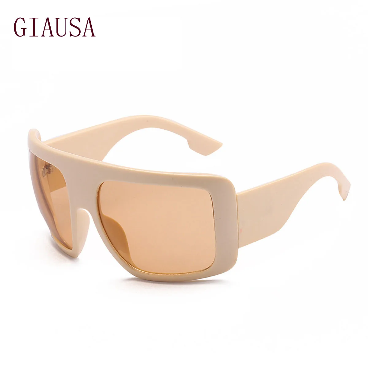 

GIAUSA New fashion retro mask Sunglasses trendy women's Sunglasses oversized Lunettes de soleil pour femmes