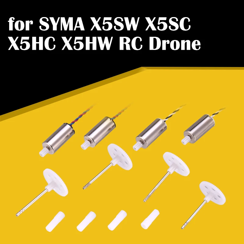 2 двигателя CW + CCW с шестернями для SYMA X5SW X5SC X5HW X5HC RC Дрон запасная часть