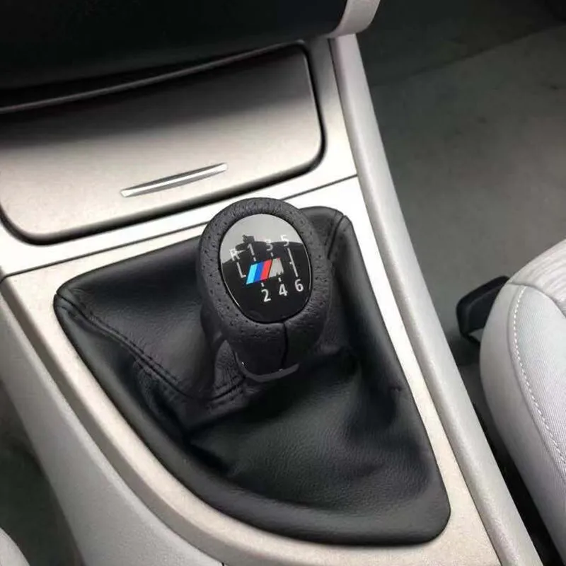 Автомобильный рычаг переключения передач ручная ручка кожаный для BMW E30 E34 E36 E39 E46