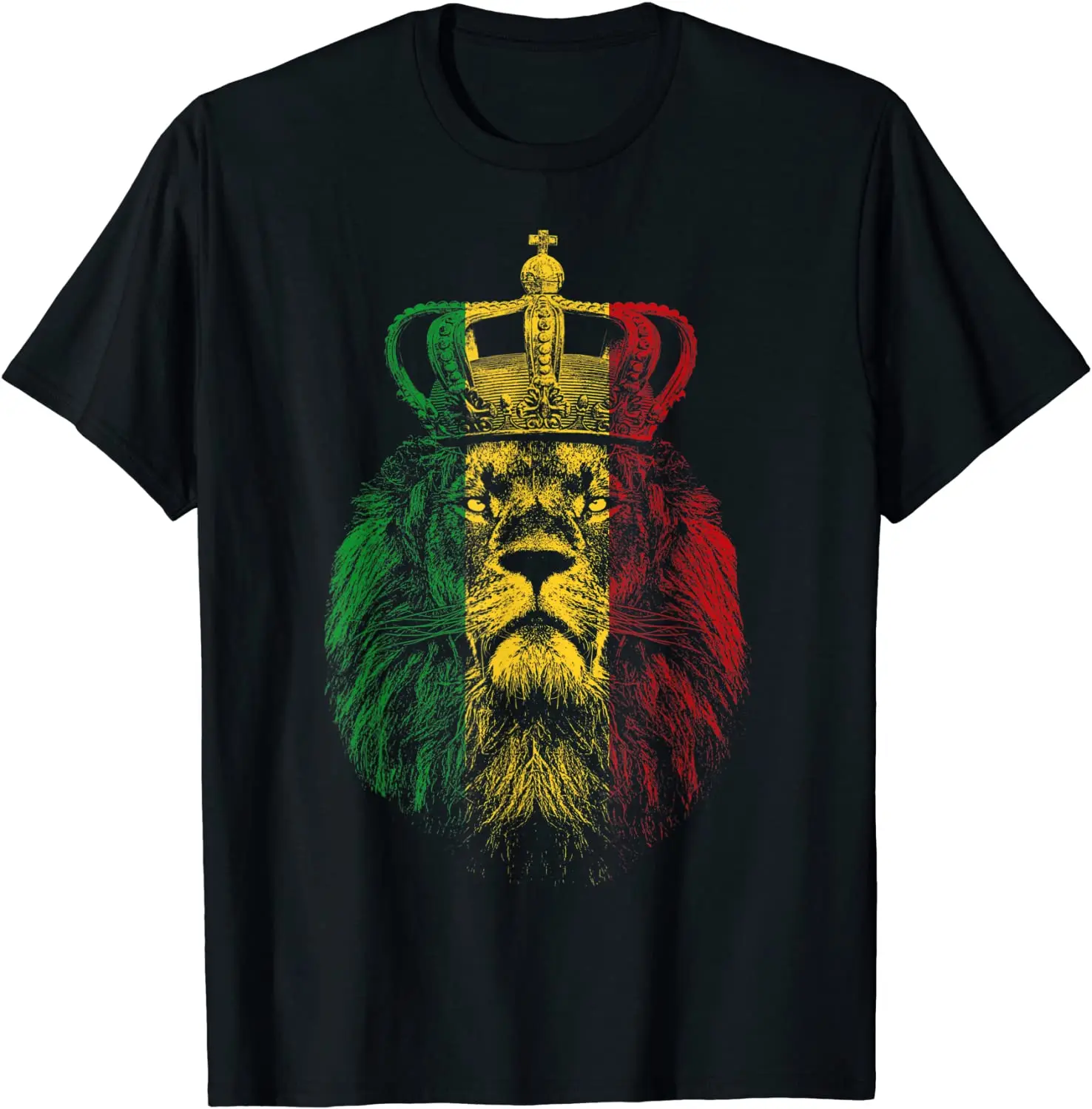 

Rasta Lion of Judah Rastafarian Reggae Ethiopian Lion Gift T-Shirt